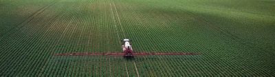 Sprayer on field