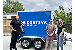 Trailer and people