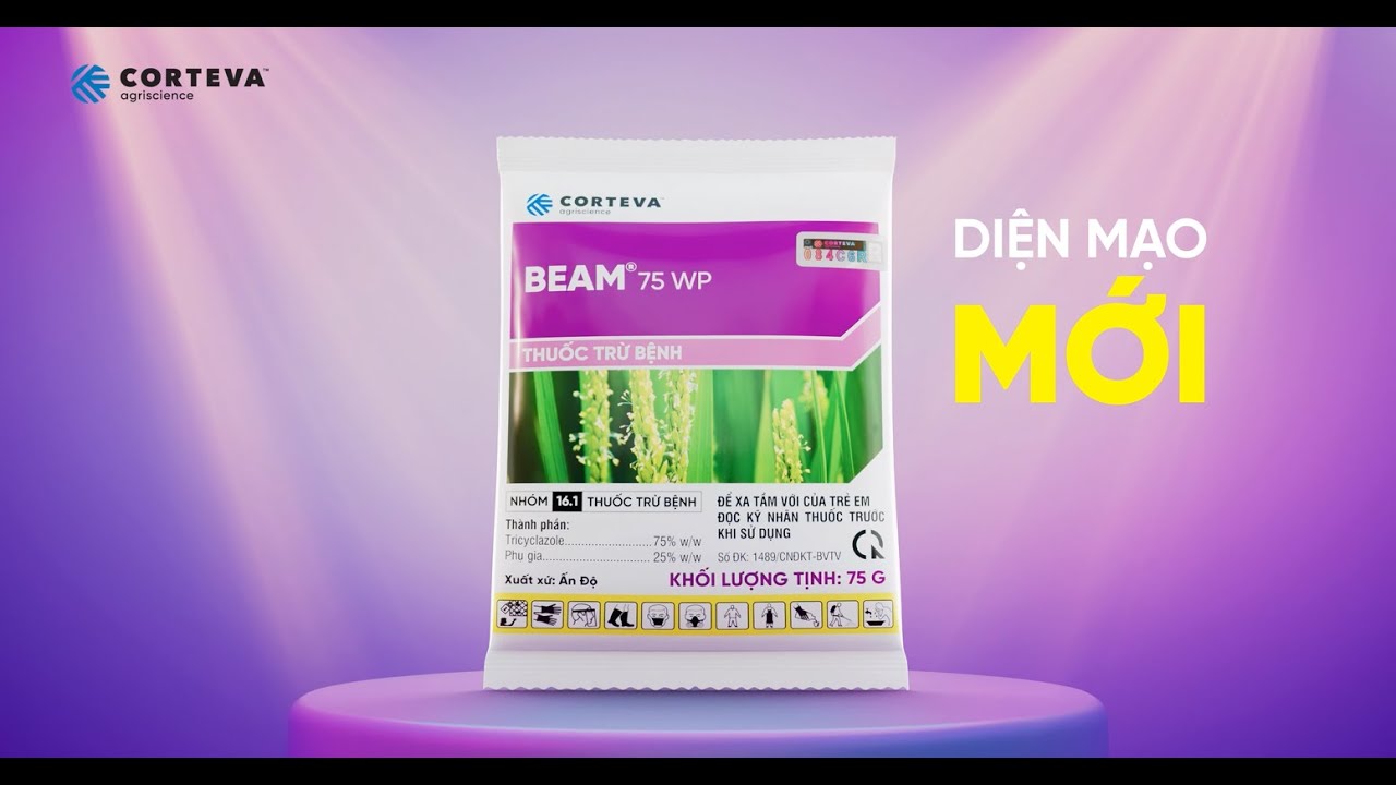 BEAM 75WP của Corteva - Nhận diện mới