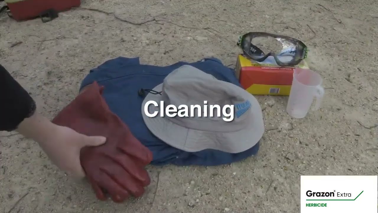 Cleaning up after using Grazon Extra