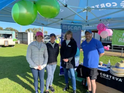 Corteva also sponsor MSCAN, who attended the Games to offer free skin checks to participants.