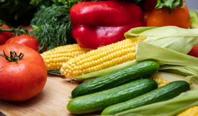 Array of Fresh Vegetables