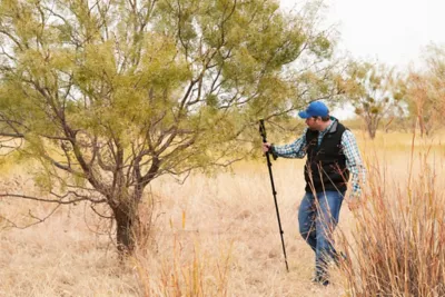LandVisor consultant surveying pastureland