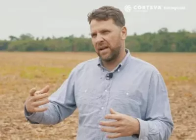 A man standing in a field