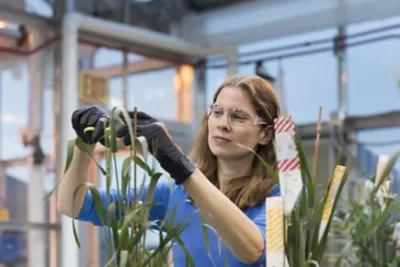 woman in lab